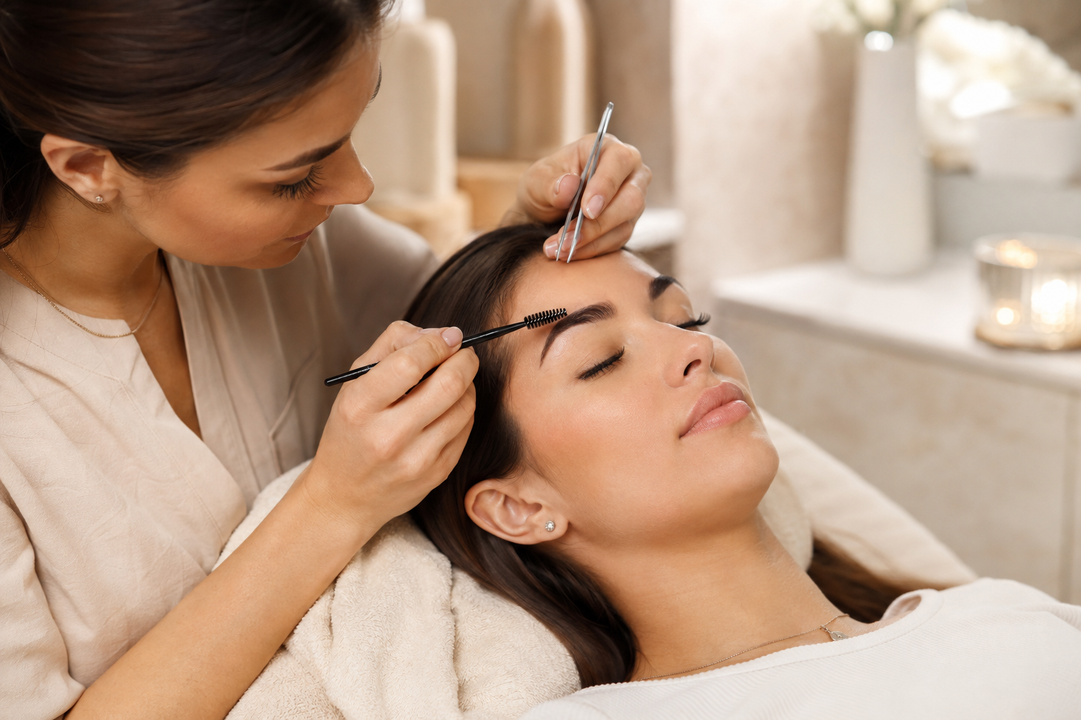 Brows and lashes treatment
